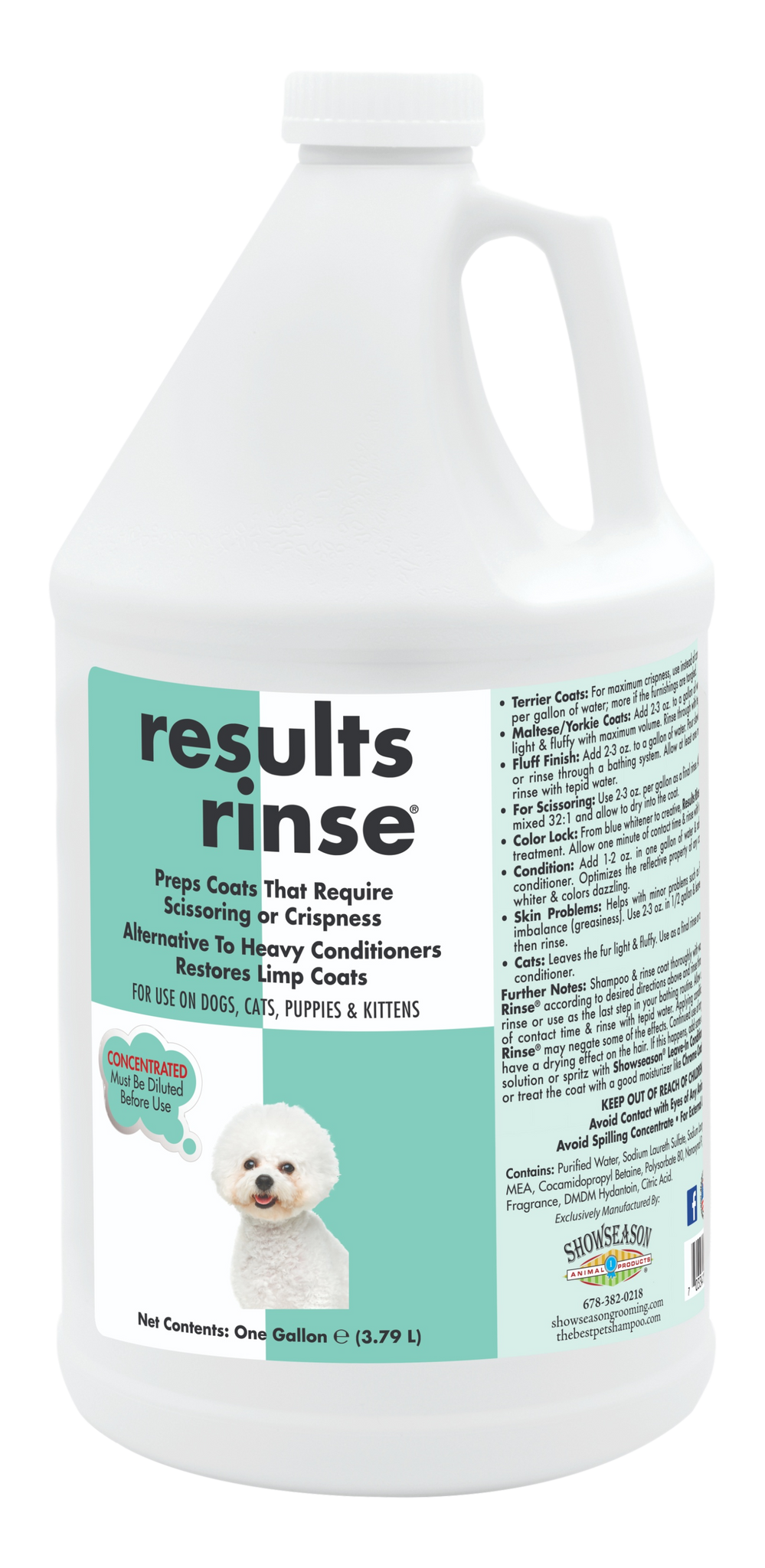 Results Rinse® Pet Conditioner | Showseason®
