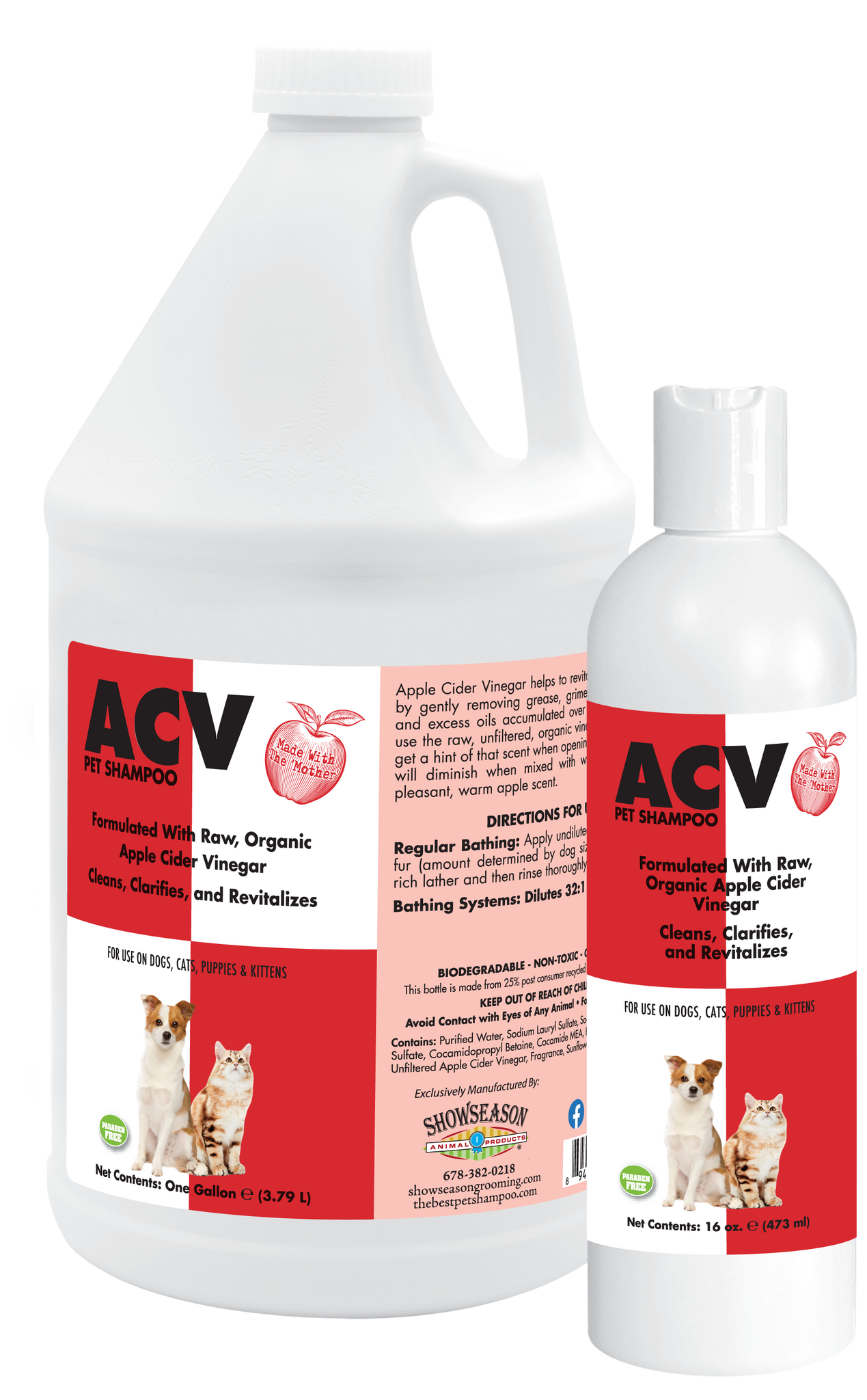 ACV Pet Shampoo (Apple Cider Vinegar) | Showseason®