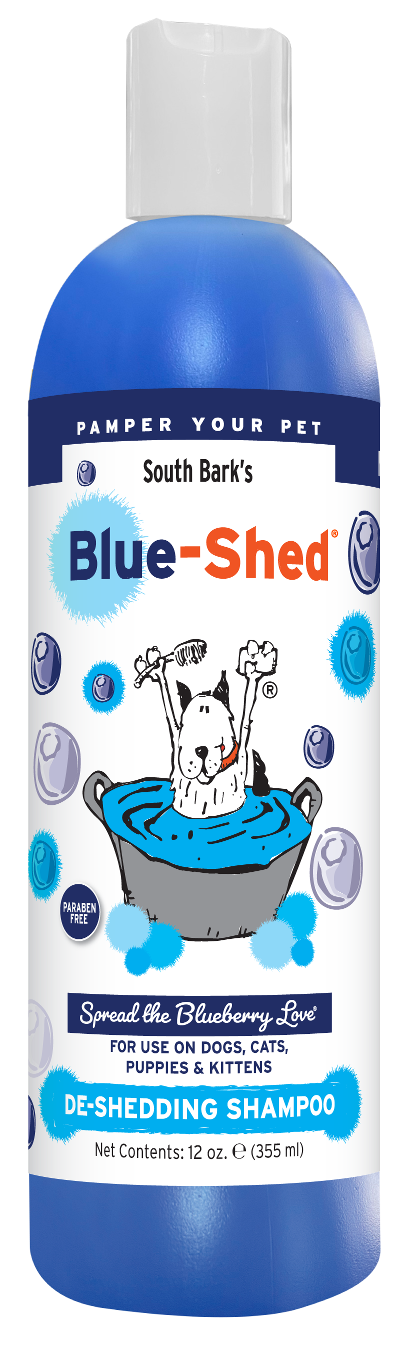 South Bark Blue-Shed® Brightening and Deshedding Shampoo