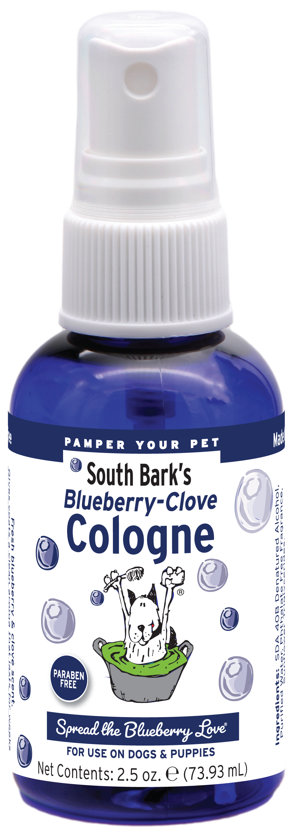 South Bark Blueberry-Clove Pet Cologne