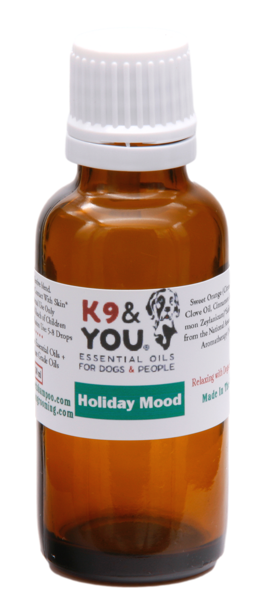 Aromatherapy Fragrance Oil Blend Holiday Mood 30 ml | K9&You®