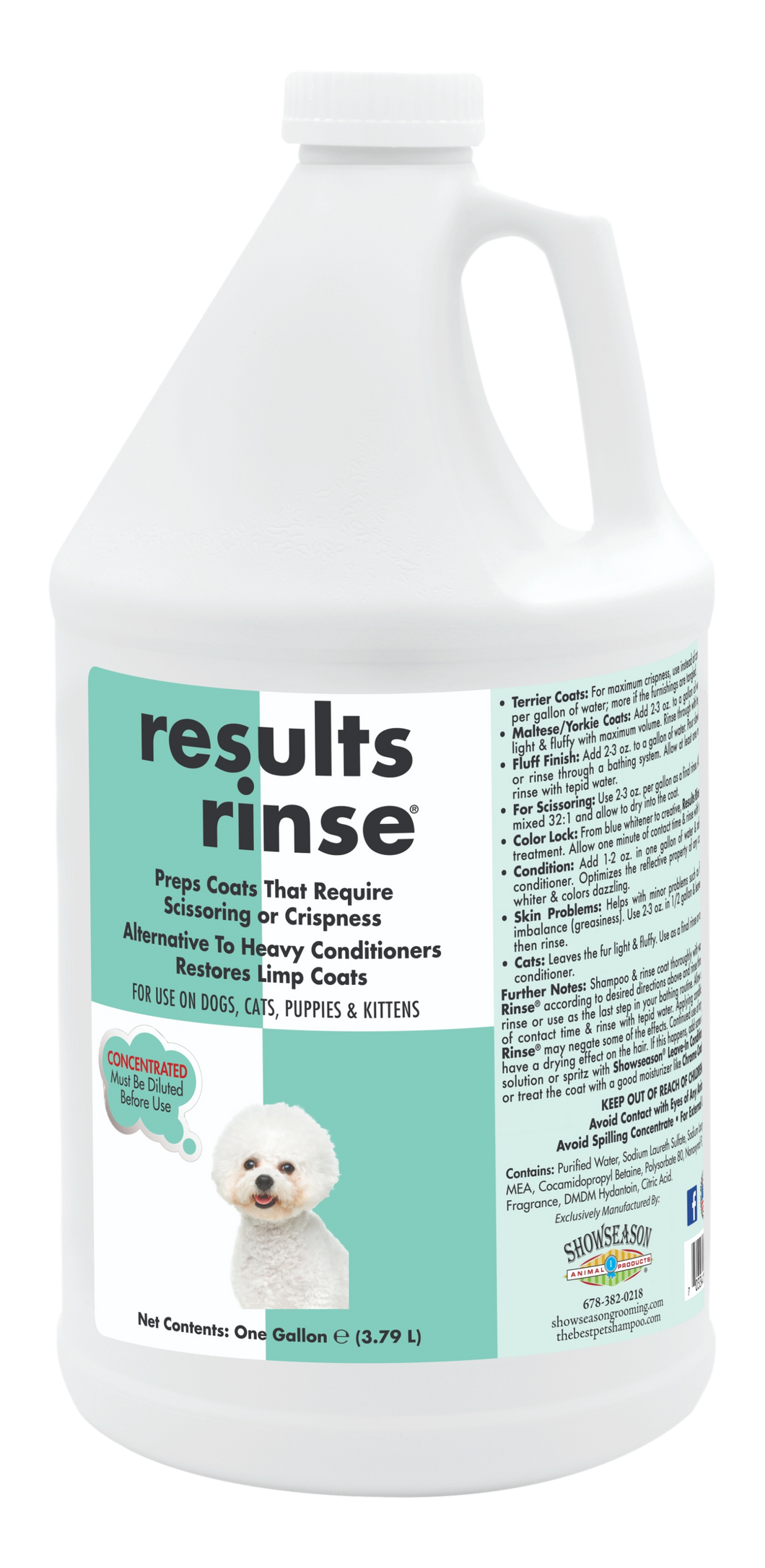 Results Rinse® Pet Conditioner