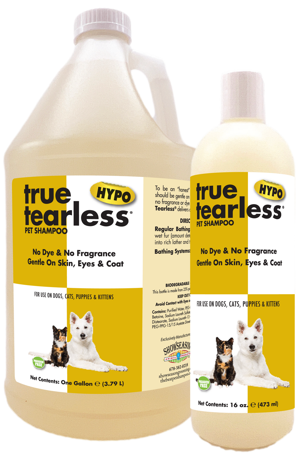 True Tearless® Hypoallergenic Pet Shampoo